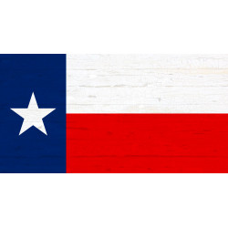 Texas Flag Vintage Wood Look 21" x 40" Magnetic Garage Banner For Steel Garage Doors