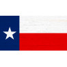 Texas Flag Vintage Wood Look 21" x 40" Magnetic Garage Banner For Steel Garage Doors