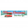 Merry Christmas From Us To You 21" x 84" Garage Banner For Steel Garage Doors