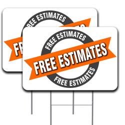 FREE ESTIMATES 2 Pack...