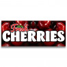 Fresh Cherries Vinyl Banner with Optional Sizes (Made in the USA)