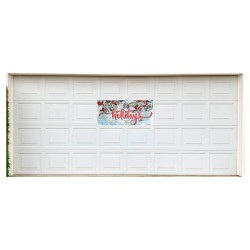 Happy Holidays 21" x 47" Magnetic Garage Banner For Steel Garage Doors