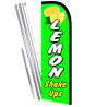 Lemon Shake Ups Premium Windless  Feather Flag Bundle (Complete Kit) OR Optional Replacement Flag Only