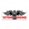 Tattoo Piercings Vinyl Banner with Optional Sizes (Made in the USA)