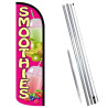 Smoothies Premium Windless  Feather Flag Bundle (Complete Kit) OR Optional Replacement Flag Only