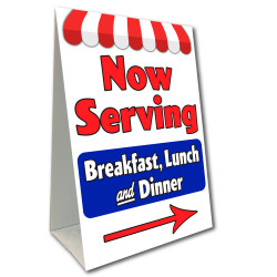 Now Serving Breakfast Lunch...