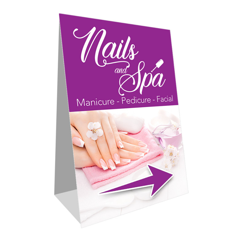 Nails and Spa Economy A-Frame Sign