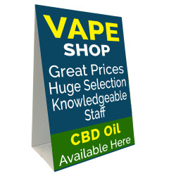 Vape Shop CBD Oil Economy A-Frame Sign