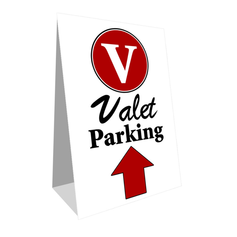 Valet Parking Economy A-Frame Sign