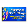 Custom 3' x 5' Horizontal Flag