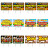 Fall Harvest Festival 12 Pack Yard Signs - Each Sign is 24" x 16" Double-Sided and Comes with Metal Stake Made in The USA