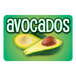 Avocados 12 Pack Yard Signs - Each Sign is 24" x 16" Single-Sided and Comes with Metal Stake Made in The USA