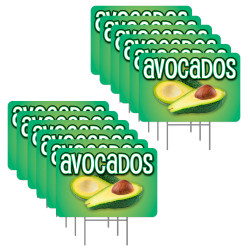 Avocados 12 Pack Yard Signs...