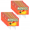 Mangos 12 Pack Yard Signs - Each Sign is 24" x 16" Single-Sided and Comes with Metal Stake Made in The USA