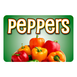 Peppers 12 Pack Yard Signs - Each Sign is 24" x 16" Single-Sided and Comes with Metal Stake Made in The USA