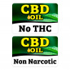 CBD Oil 12 Pack Yard Signs - Each Sign is 24" x 16" Single-Sided and Comes with Metal Stake Made in The USA