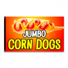 Jumbo Corn Dogs 3x5 Premium Polyester Flag (Made in The USA)