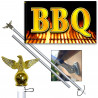 BBQ 3x5 Premium Polyester Flag (Made in The USA)