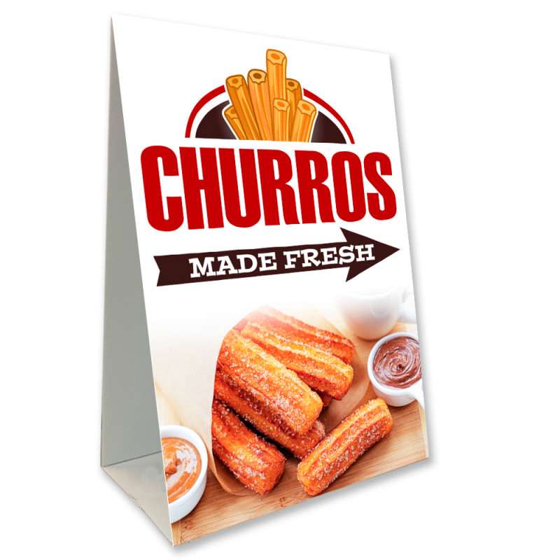 CHURROS Economy A-Frame Sign