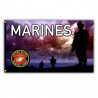 United States Marines Premium 3x5 foot Flag OR Optional Flag with Mounting Kit