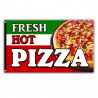 Fresh Hot Pizza Premium 3x5 foot Flag OR Optional Flag with Mounting Kit