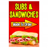 Subs and Sandwiches Economy A-Frame Sign