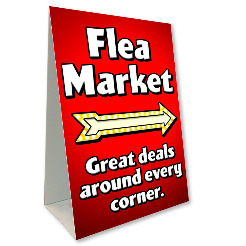 Flea Market Economy A-Frame Sign