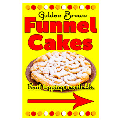 Funnel Cakes Economy A-Frame Sign