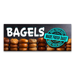 Fresh Bagels Vinyl Banner...