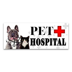 PET HOSPITAL Vinyl Banner...