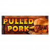 Pulled Pork Vinyl Banner with Optional Sizes (Made in the USA)