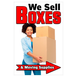 We Sell Boxes Economy A-Frame Sign