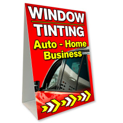 Window Tinting Economy A-Frame Sign