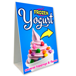 Frozen Yogurt Economy A-Frame Sign