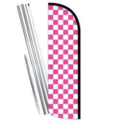 Checkered Pink/White...