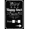 Happy Hour Economy A-Frame Sign