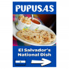 Pupusas Arrow Economy A-Frame Sign