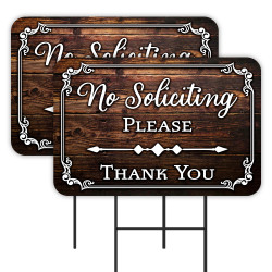 No Soliciting 2 Pack...