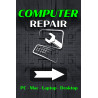 Computer Repair Economy A-Frame Sign