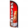 CALZONES Premium Windless Feather Flag Bundle (Complete Kit) OR Optional Replacement Flag Only