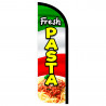 Fresh Pasta Premium Windless Feather Flag Bundle (Complete Kit) OR Optional Replacement Flag Only