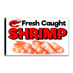 SHRIMP Premium 3x5 foot Flag OR Optional Flag with Mounting Kit