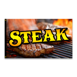 STEAK Premium 3x5 foot Flag...