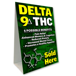 Delta 9 THC Sold Here Benefits Economy A-Frame Sign