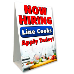 Now Hiring Cooks Economy A-Frame Sign