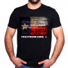 Texit Now Texas Flag Men's Black Tee