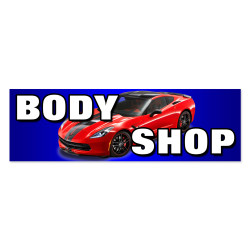 BODY SHOP Vinyl Banner with...