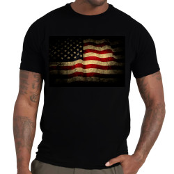 USA Flag Unisex Cotton Tee...