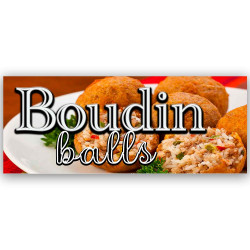 BOUDIN BALLS Vinyl Banner...