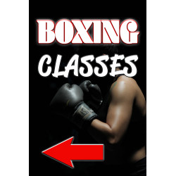 BOXING CLASSES Economy A-Frame Sign